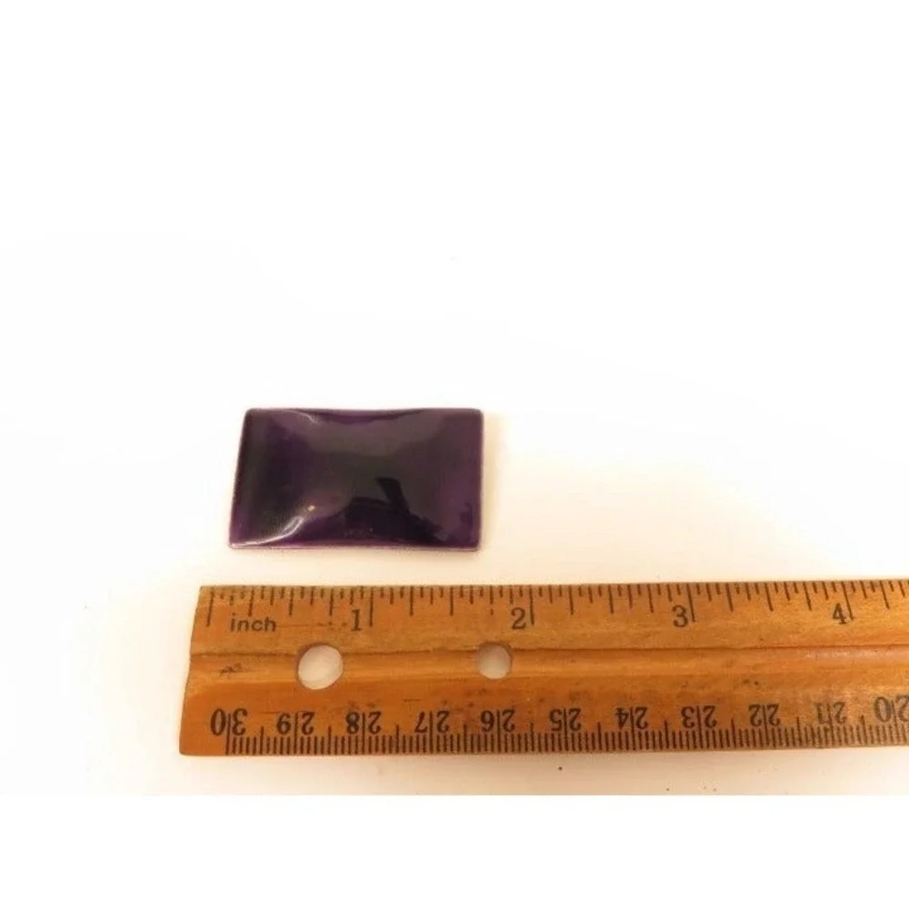 Vintage Dark Purple Enamel Modernist Pin‎